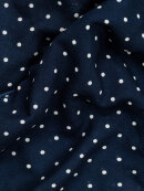 AN IVY - Navy Polka Wool Scarf Scarf