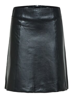 Selected Femme - SLFNEW MW LEATHER SKIRT B