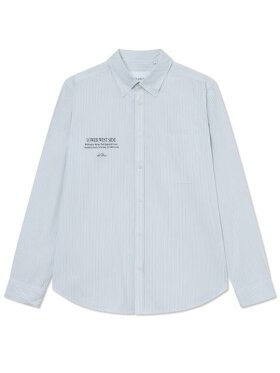 Les Deux - Kent Printed Striped Poplin Sh