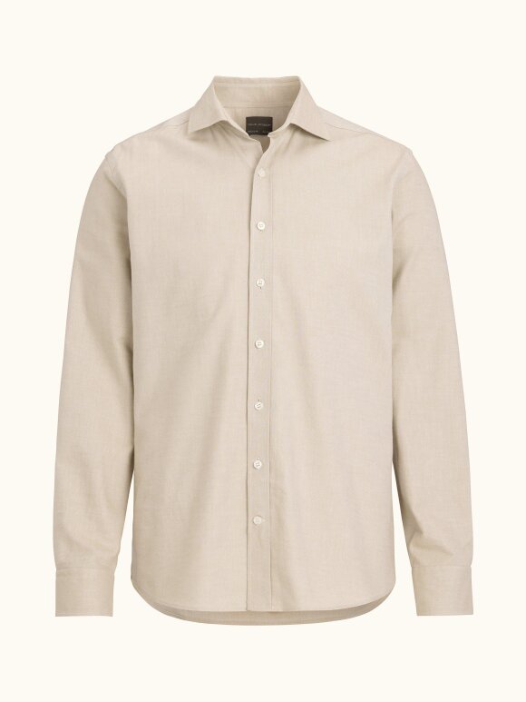 Oscar Jacobson - Reg Fit Cut Away Brushed Flann