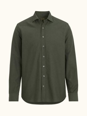 Oscar Jacobson - Reg Fit Cut Away Brushed Flann
