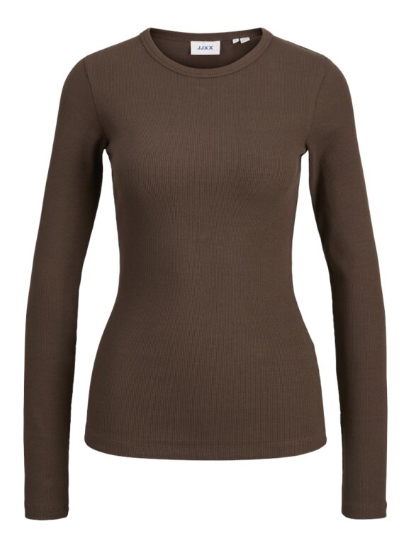 JJXX - JX Freya STR LS Rib Tee  JJXX - JX Freya STR LS Rib Tee