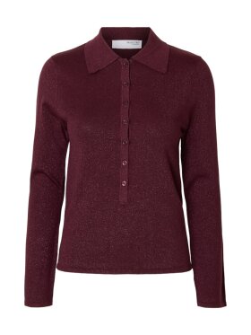 Selected Femme - SLF Lura LS Slinm Knit Collar 