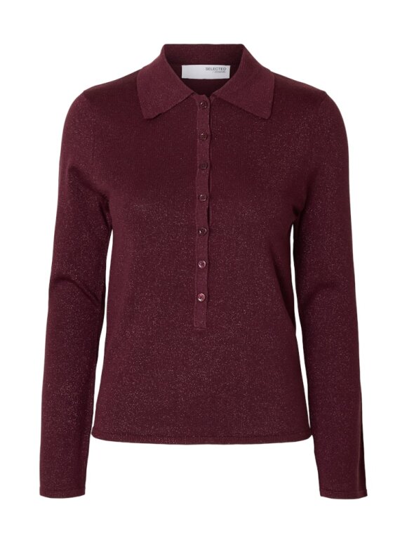 Selected Femme - SLF Lura LS Slinm Knit Collar 