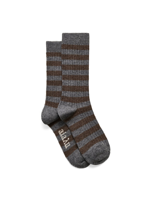 Aiayu - Striped Cashmere Socks Aiayu - Striped Cashmere Socks