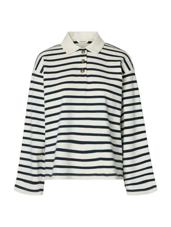 Selected Femme - SLF Wada LS Stripe Collar Top 