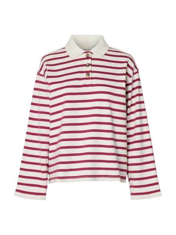 Selected Femme - SLF Wada LS Stripe Collar Top 