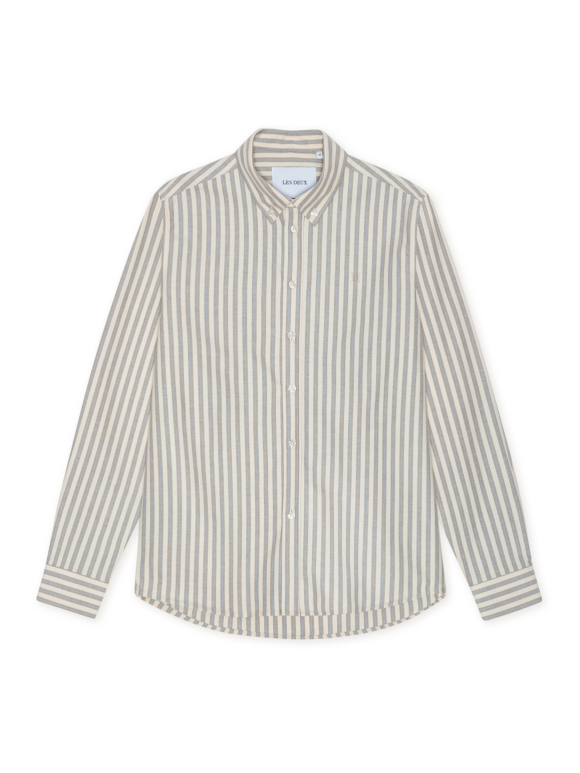 Les Deux - Konrad Striped Oxford Shirt 