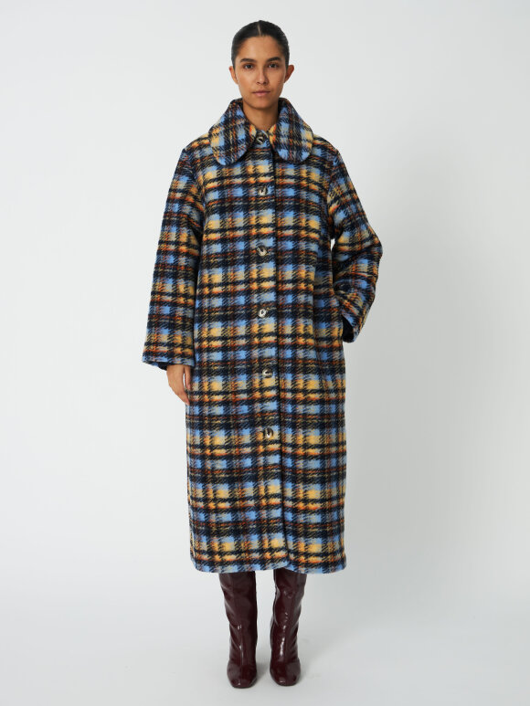 Stella Nova - Long Wool Checked Coat