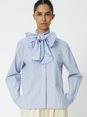 Stella Nova - Striped Scallop Bow Shirt
