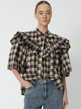 Stella Nova - Frill Checked Blouse