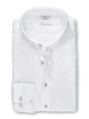 Stenstrøms - White Slimline Linen Shirt