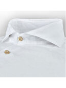 Stenstrøms - White Slimline Linen Shirt