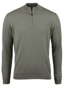 Stenstrøms - Half zip cable, Merino wool