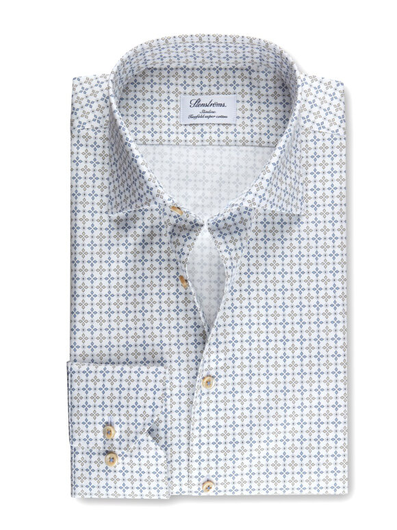 Stenstrøms - Slimline Shirt Printed Pattern