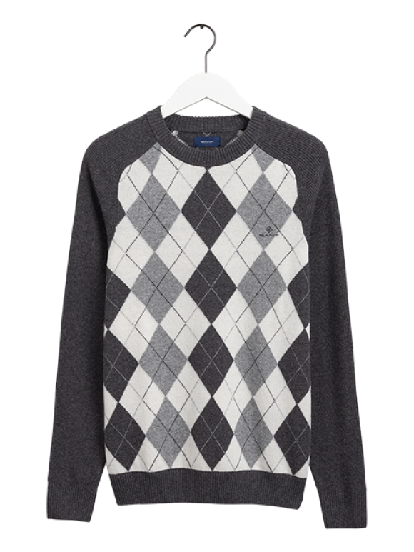 GANT - D1. ARGYLE C-NECK