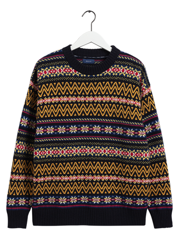 GANT - D2. FAIRISLE C-NECK