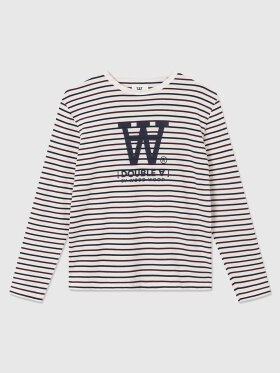 DOUBLE A BY W.W. - Mel Stripe Typo LS