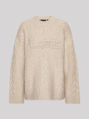 Rotate - Cable Knit Logo Sweater