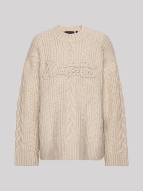 Rotate - Cable Knit Logo Sweater