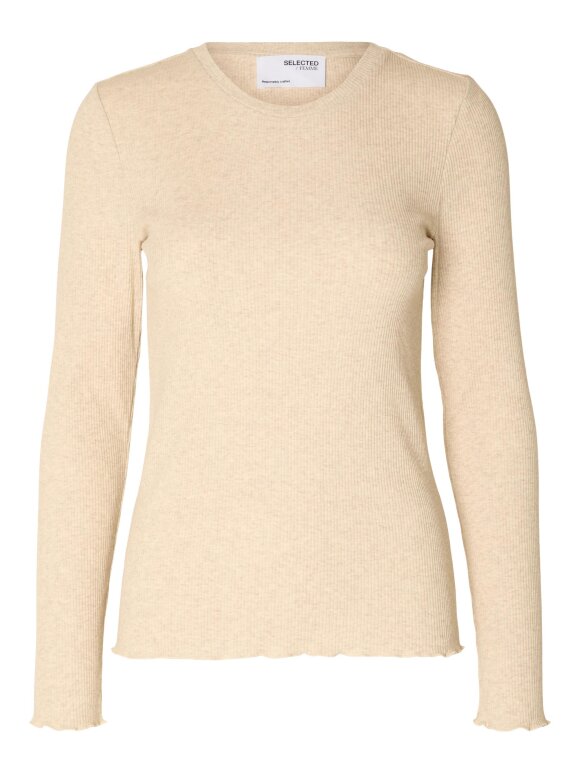 Selected Femme - SLFANNA LS CREW NECK TEE