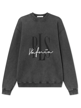 BLS HAFNIA - Outline Logo Crewneck Washed