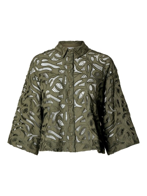 Selected Femme - SLFAllia 3/4 Cropped shirt