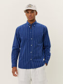 Les Deux - Kent Stripe Peached Poplin Shi