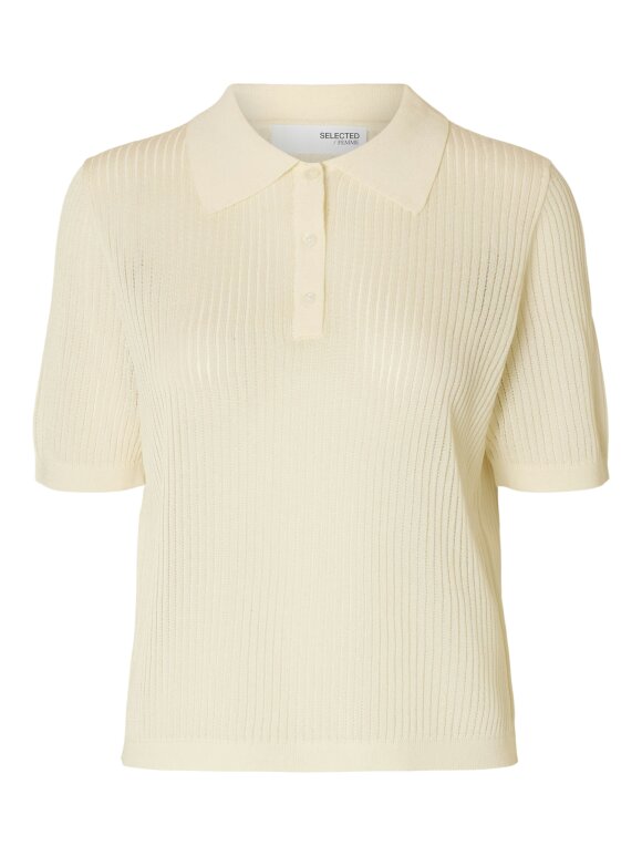 Selected Femme - SLFROSE SS STRUCTURE KNIT 