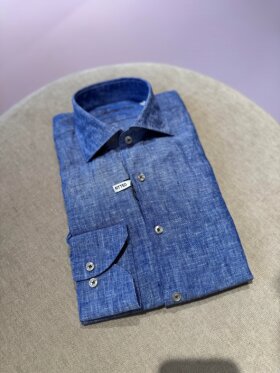 DUE SIGNORI - Fitted Linen Shirt