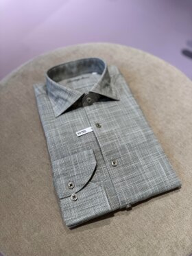 DUE SIGNORI - Fitted Linen Shirt
