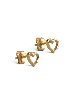 ENAMEL Copenhagen - Organic Heart Studs 